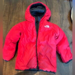 The North Face reversible Black/red Puffer Jacket